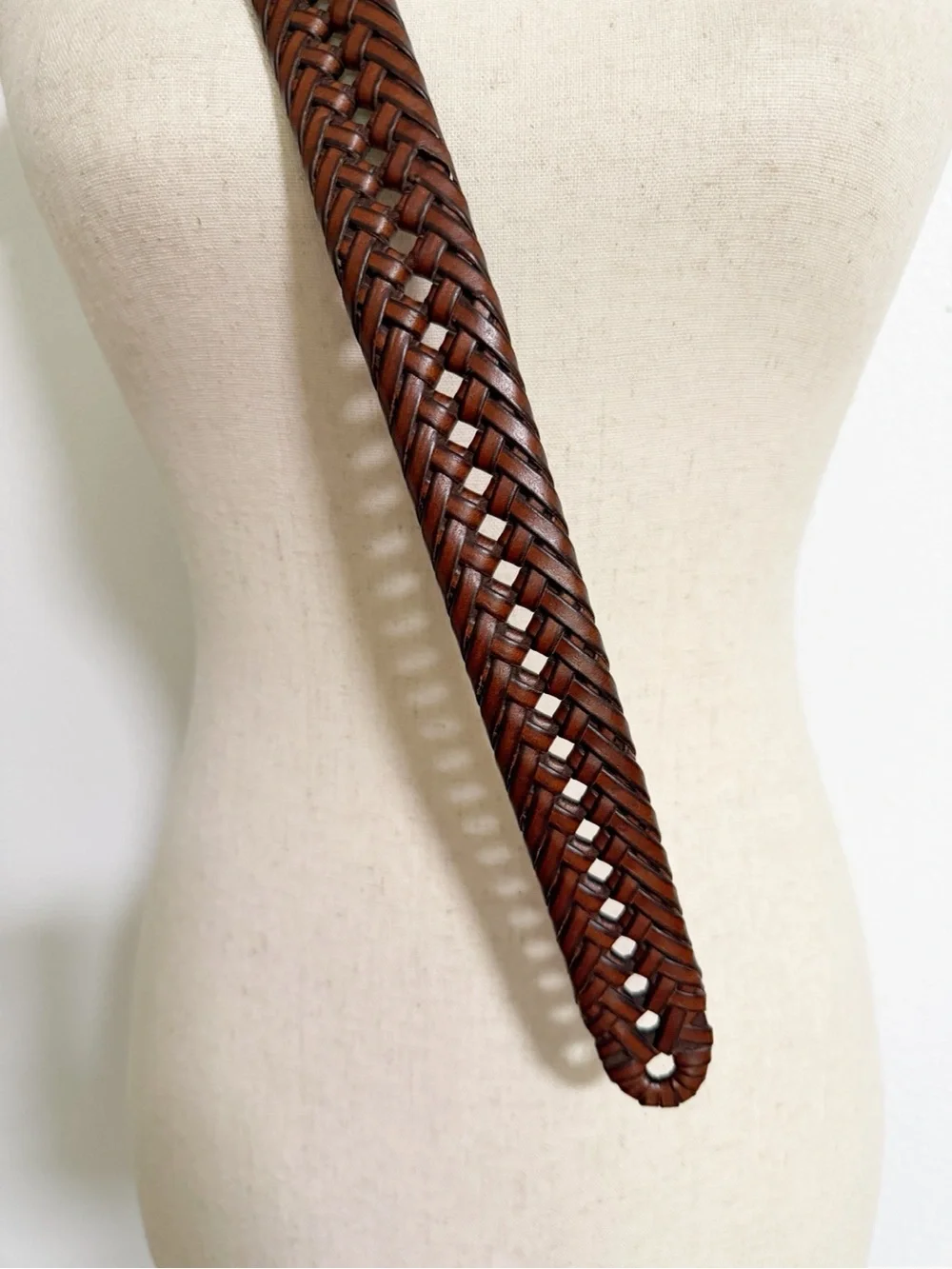 Tommy Hilfiger Synthetic Leather Braided Belt Size L 38/40